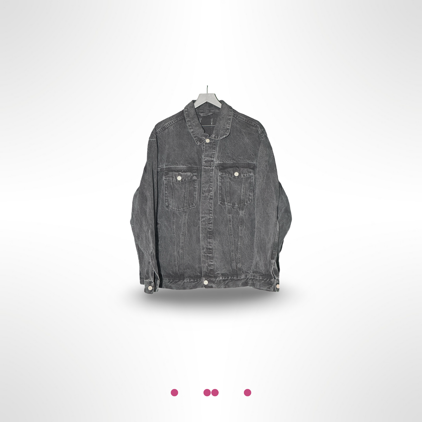 Racer Vintage Denim Jacket (Black)