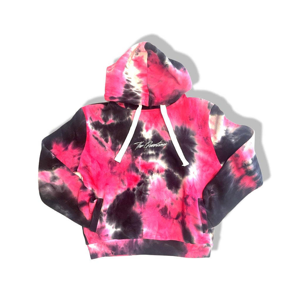 (Logo) Women's Hoodie 'Pink Tie Dye'