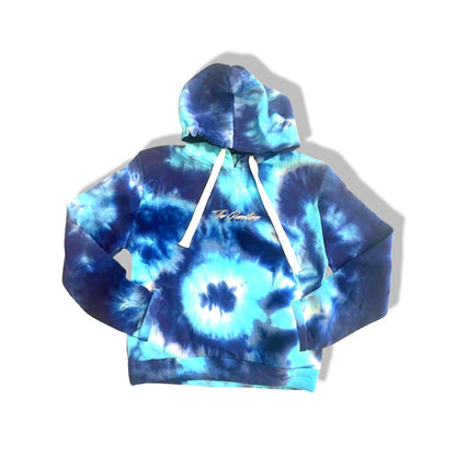 (Logo) Women's Hoodie 'Blue Tie Dye'