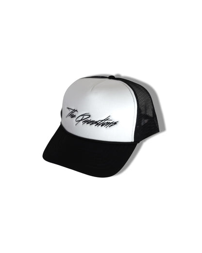 (Script) Trucker Cap `White/Black’