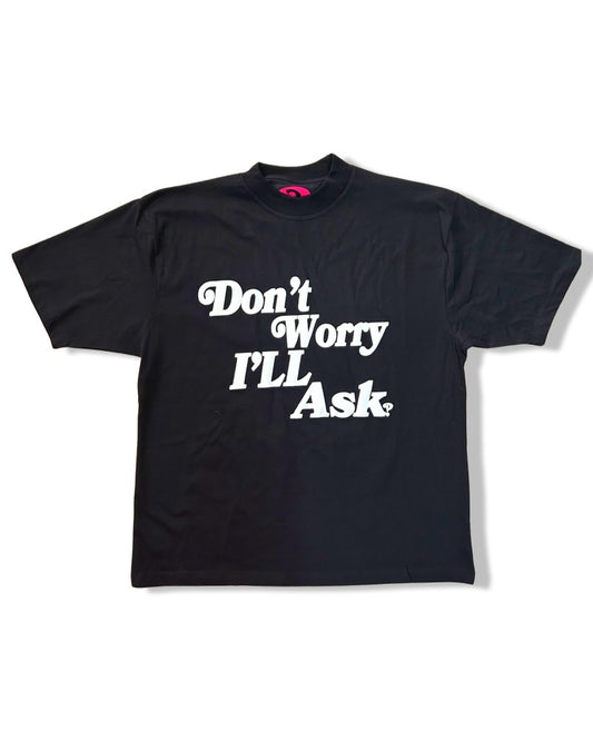 (Logo) Don’t Worry T-Shirt `Black’